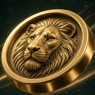 CHIKARA Checkers lion coin